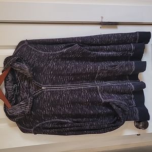 Seven7 womens zip hooded jacket size 2x